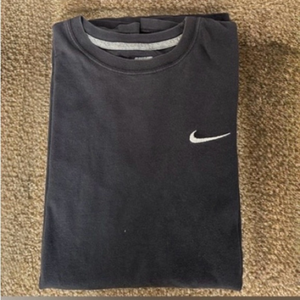 Nike Charcoal short sleeved with White Swoosh
